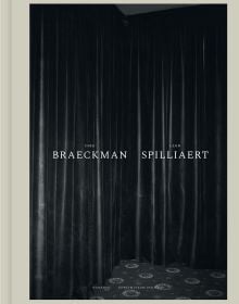 Book cover of Dirk Braeckman – Léon Spilliaert, with an image of closed double doors behind long dark curtains. Published by Hannibal Books.